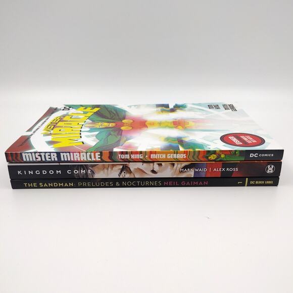 DC TPB Lot Mister Miracle Kingdom Come Sandman Preludes & Nocturnes New - Picture 3 of 3